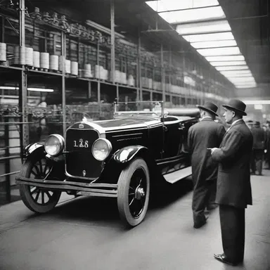 During the Industrial Revolution, the implementation of the assembly line by Henry Ford revolutionized the manufacturing process.