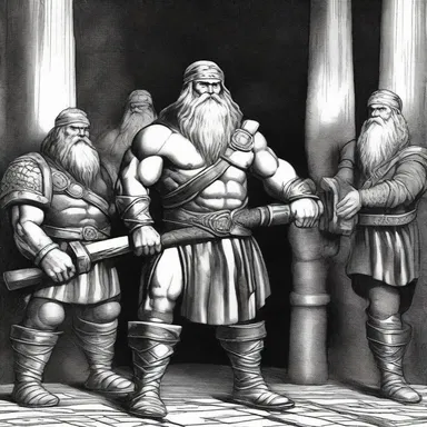 According to Norse mythology, the gods used an assembly line of dwarves to forge mighty weapons like Thor's hammer, Mjölnir.
