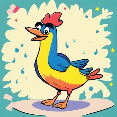 In the comic book, the dicky-bird was portrayed as a cute and colorful character with a melodious voice.