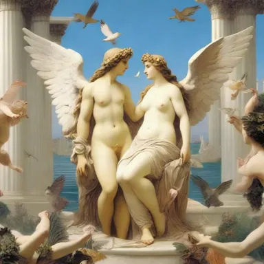 According to Greek mythology, the dicky-bird was associated with the goddess of love and beauty, Aphrodite.
