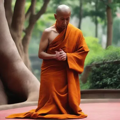 The monk dedicated his life to living an unpowered existence, focusing on spiritual enlightenment.