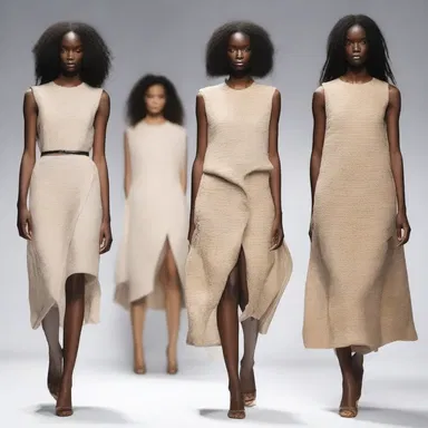 The fashion designer created a collection of unpowered garments using only natural fabrics and sustainable materials.