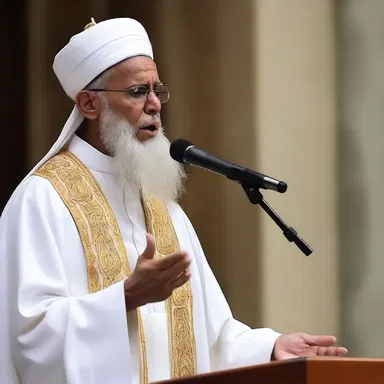 The religious leader delivered an unconventional sermon that challenged traditional beliefs.