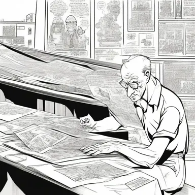The artist had a unique and unconventional style of drawing comics, breaking away from traditional norms.