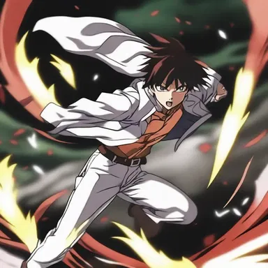 In the thrilling anime battle scene, the protagonist's heart raced with a gallop rhythm, indicating the intensity of the fight.