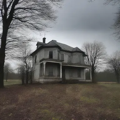 The sequestered house in the countryside was the perfect setting for a suspenseful horror movie.