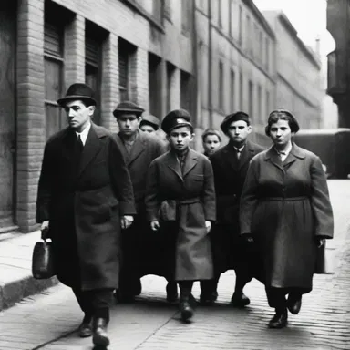 During World War II, the Jewish population was sequestered and confined to ghettos by the Nazis.