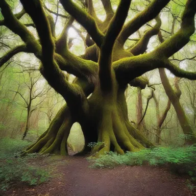 The sequestered enchanted forest was said to be home to magical creatures and mythical beings.