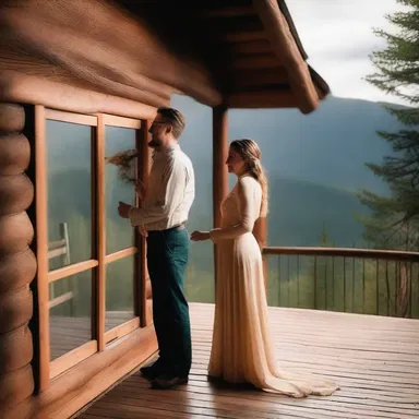 They planned a romantic getaway to a sequestered cabin in the mountains to celebrate their anniversary.