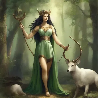 In Greek mythology, the goddess Artemis had a sequestered sanctuary in the forest where she hunted and lived in seclusion.
