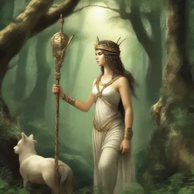 In Greek mythology, the goddess Artemis had a sequestered sanctuary in the forest where she hunted and lived in seclusion.
