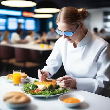 In the futuristic world of the novel, people no longer dine in traditional restaurants, but rather consumed their meals from personalized food synthesizers.