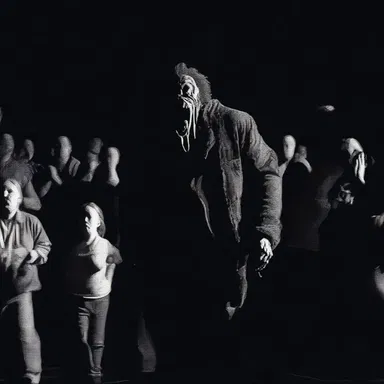 The effusive screams of the terrified audience filled the theater as the monster emerged from the shadows.