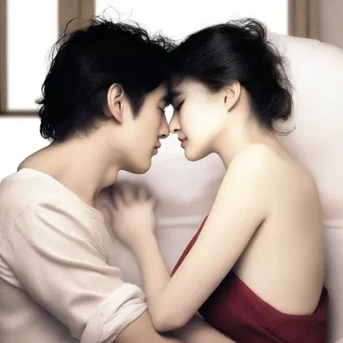 In the effusive love scene, the author beautifully described the passion between the two main characters.
