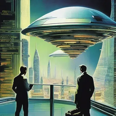 The effusive display of advanced technology in the futuristic world mesmerized the readers of the science fiction novel.