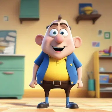 The cleverly animated character outwitted all its opponents with its witty and intelligent tricks.