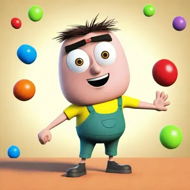 The cleverly animated character outwitted all its opponents with its witty and intelligent tricks.