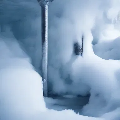 When water freezes, it undergoes a process of gradual cooling and expands, causing pipes to burst which crystallises the water inside and damages the structure.