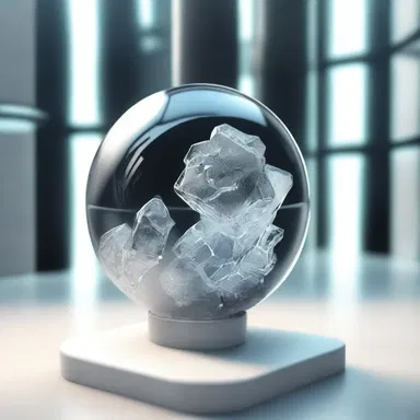 In the futuristic world described in the novel, humans have developed technology that allows them to crystallise their thoughts and emotions into tangible objects.