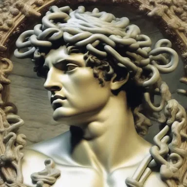 According to Greek mythology, Perseus used the severed head of Medusa, which could crystallise anyone who looked directly at it, as a weapon against his enemies.