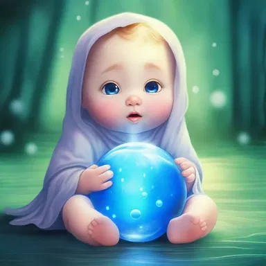 In the fantasy novel, the mystical being blubs softly, its tears creating magical healing powers for those touched by them.