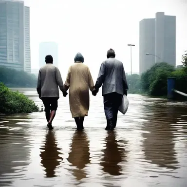 As they walked hand in hand along the river, they couldn't help but notice the distinct smell of sewerage in the air.