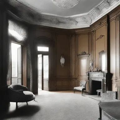 The luxurious mansion designed by the famous architect had a hidden room, where the pander would bring clients.