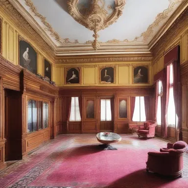 The luxurious mansion was designed with a secret room where the owner could pander to his guests' desires by arranging sexual partners for them.