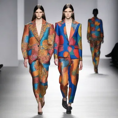 The designer decided to pander to the demand for bold colors and patterns in the upcoming fashion collection.