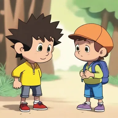 In the animated series, the protagonist befriends a lovable urchin who always gets into hilarious adventures.