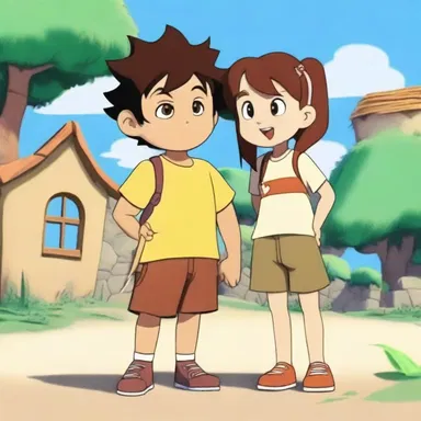 In the animated series, the protagonist befriends a lovable urchin who always gets into hilarious adventures.