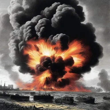 The brisant explosion in the climax of the novel left the readers in awe.