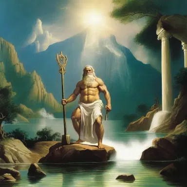 In the myth, the god Zeus used his brisant power to shatter a mountain and create a new lake.