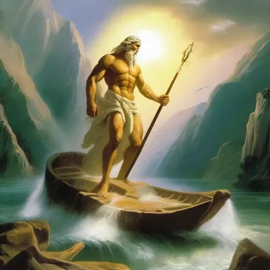 In the myth, the god Zeus used his brisant power to shatter a mountain and create a new lake.