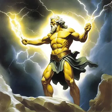 In Greek mythology, Zeus would often strike down those who angered him with a bolt of lightning.