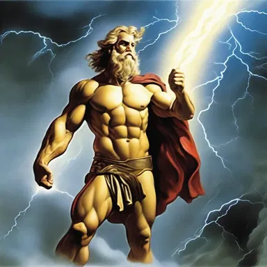 In Greek mythology, Zeus would often strike down those who angered him with a bolt of lightning.