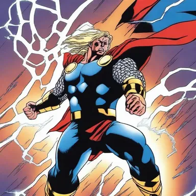 In the Marvel comics, Thor's powerful lightning strike can easily strike down his enemies.