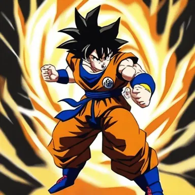 In the anime series 'Dragon Ball Z', the character Goku can strike down his opponents with his signature move, the Kamehameha.