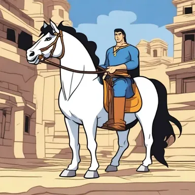 In the animated series, the dark horse character had secret powers that were revealed in later episodes.