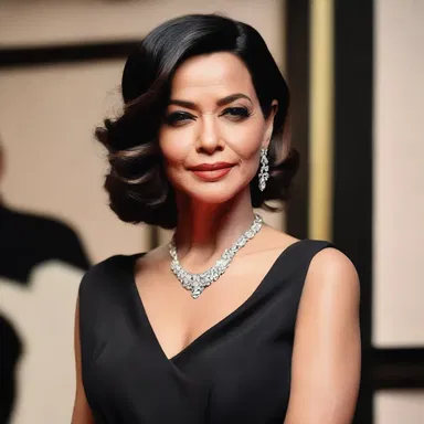 In the movie, the lead actress wore a glamorous black dolman, adding an elegant touch to her attire.