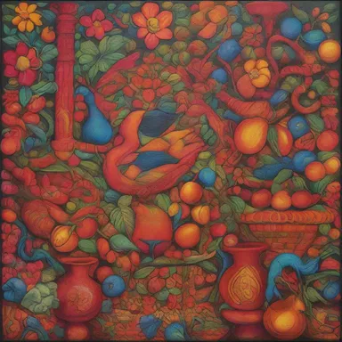 The artist's use of vibrant colors and intricate details in the painting was truly fascinating.