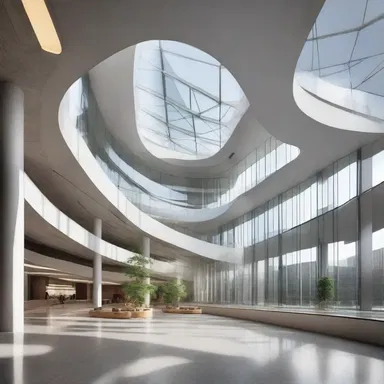 The modern architecture of the building was fascinating, with its unique design and innovative features.