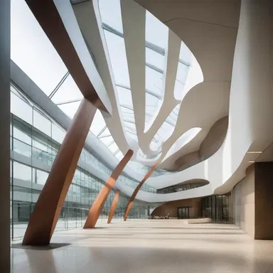 The modern architecture of the building was fascinating, with its unique design and innovative features.