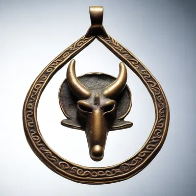 The ancient amulet depicted a mystical creature with isosceles-shaped horns.