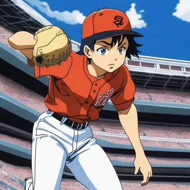 In the thrilling baseball anime series, the center fielder possessed supernatural speed and agility, making jaw-dropping catches.