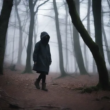 As Sarah walked through the haunted forest, she felt a cold touch on her ankle, realizing it was a gaiter trying to grab her.