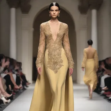 The designer's collection exuded power and authority, making it an exaction of their unique style.