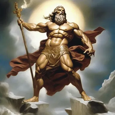 In Greek mythology, Zeus used a power play to defeat the Titans and establish his rule over the Olympian gods.