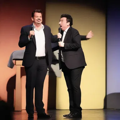 The comedian cleverly incorporated a power play by using puns to make the audience burst into laughter.
