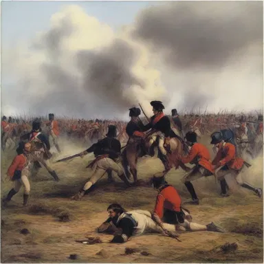 During the Battle of Waterloo, the power play of the troops was concentrated near Hougoumont.